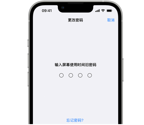 南康iPhone屏幕维修分享iPhone屏幕使用时间密码忘记了怎么办 