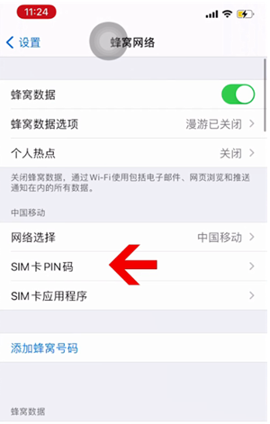 南康苹果14维修网分享如何给iPhone14的SIM卡设置密码 