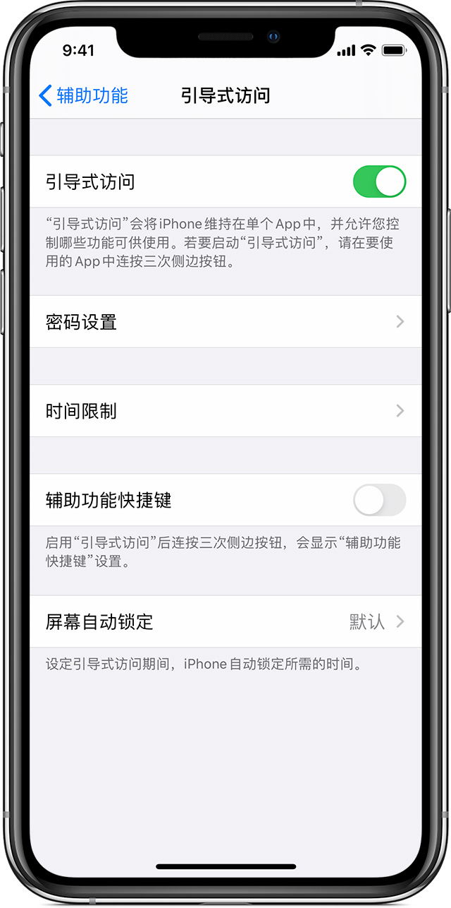 南康苹果手机维修分享如何在 iPhone 上退出引导式访问 