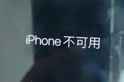 南康苹果服务网点分享锁屏界面显示“iPhone 不可用”如何解决 